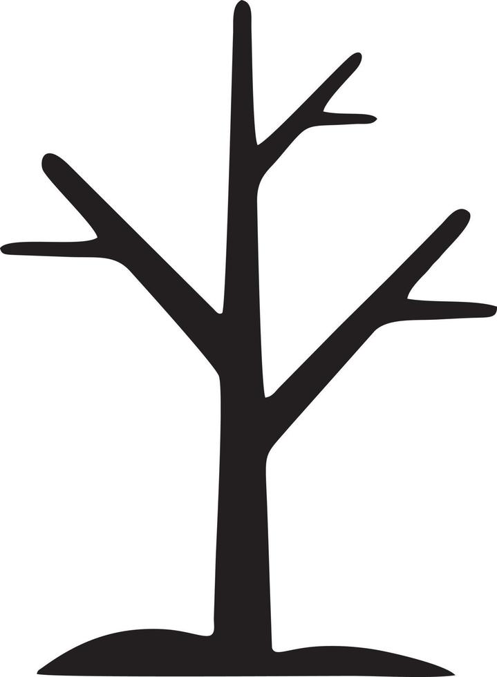 Tree icon symbol image vector, illustration of the tree botany in black image vector