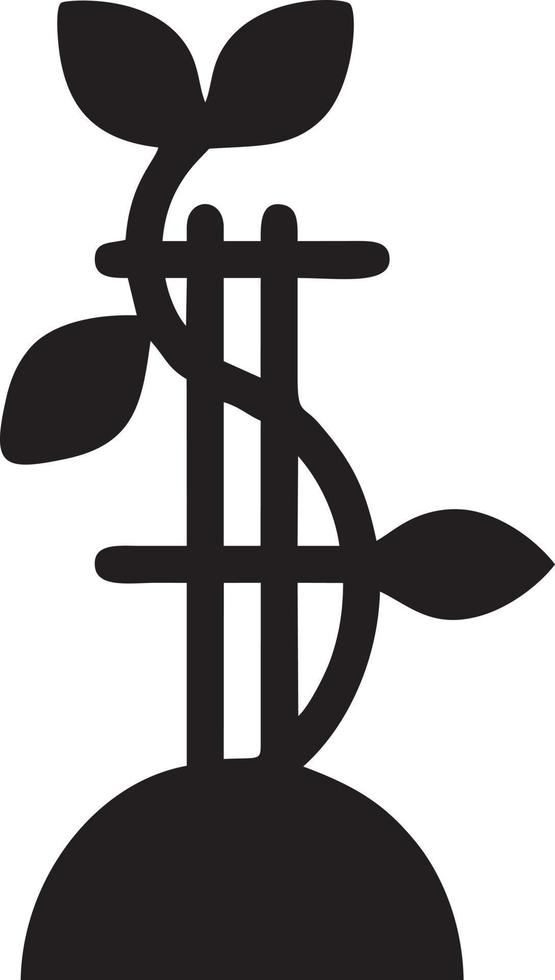 Tree icon symbol image vector, illustration of the tree botany in black image vector