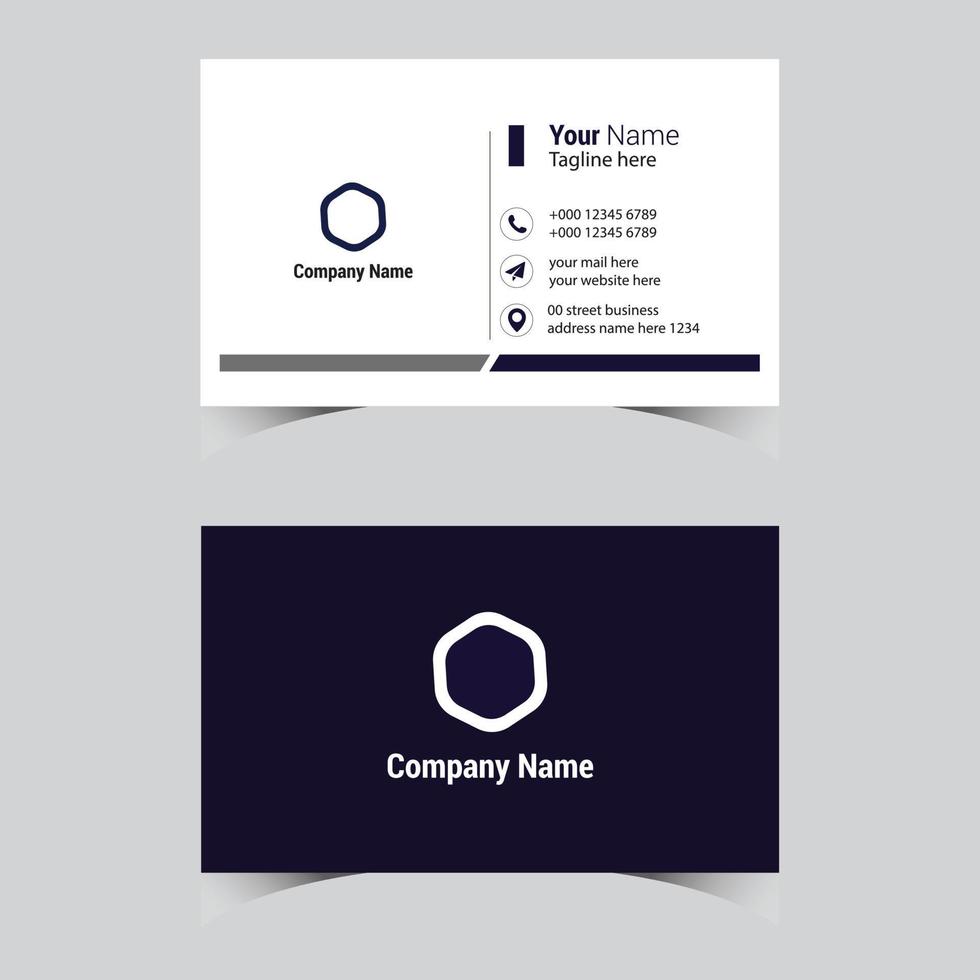 Creative Business Card Design for your Business vector