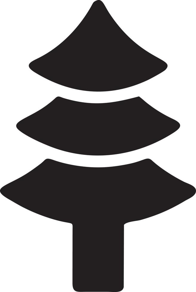 Tree icon symbol image vector, illustration of the tree botany in black image vector