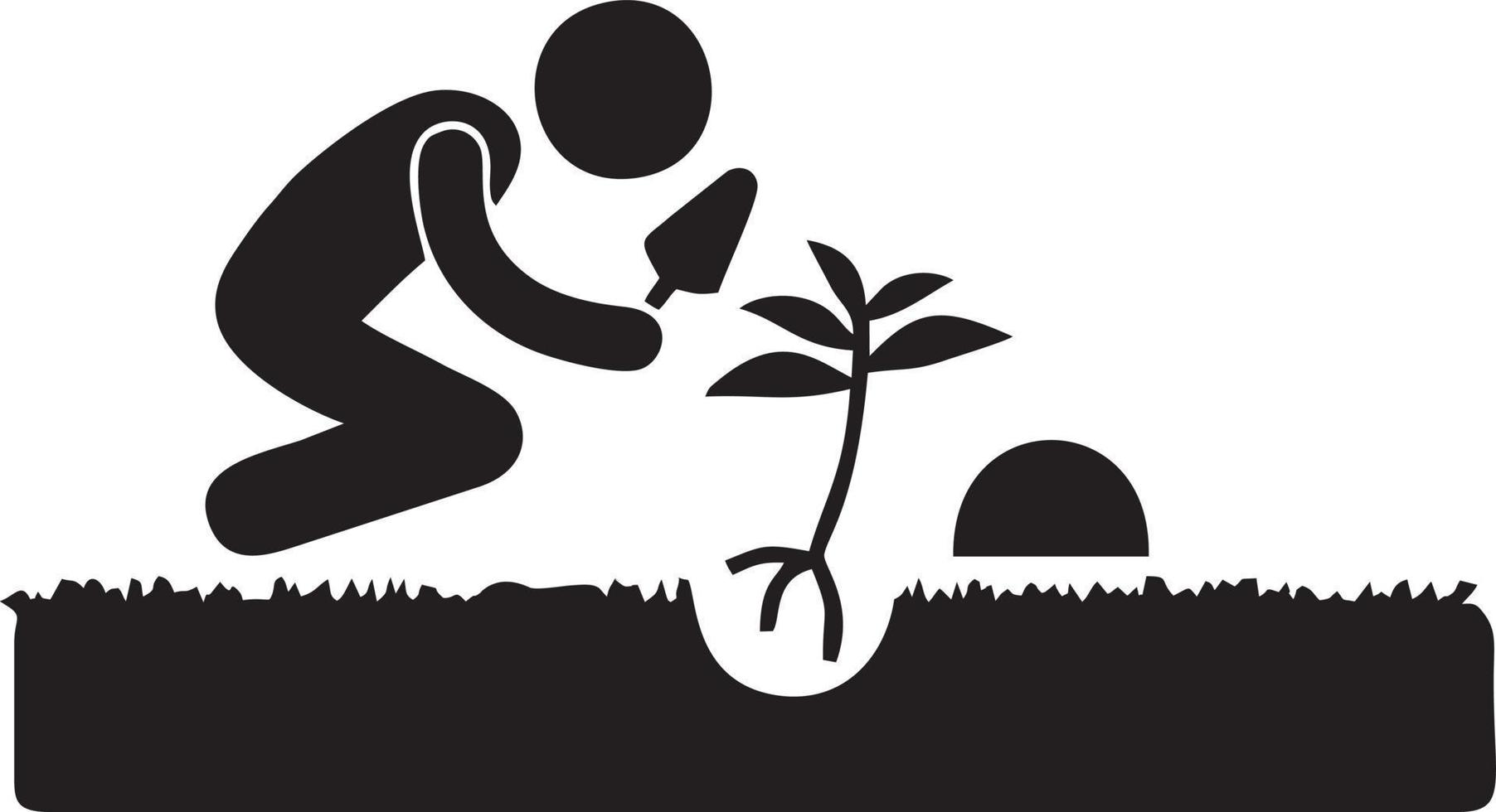 Tree icon symbol image vector, illustration of the tree botany in black image vector