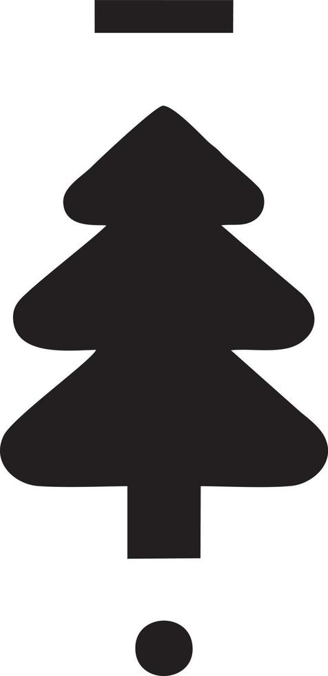 Tree icon symbol image vector, illustration of the tree botany in black image vector