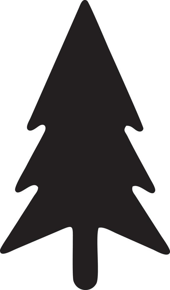 Tree icon symbol image vector, illustration of the tree botany in black image vector