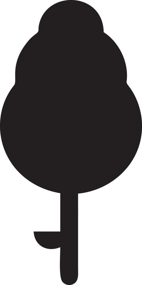 Tree icon symbol image vector, illustration of the tree botany in black image vector
