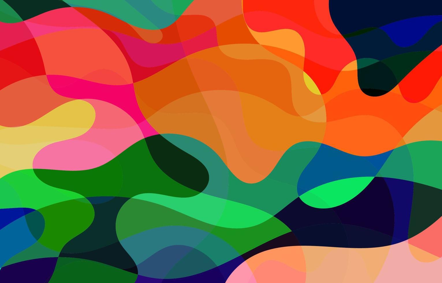 Colorful Groovy background design concept vector