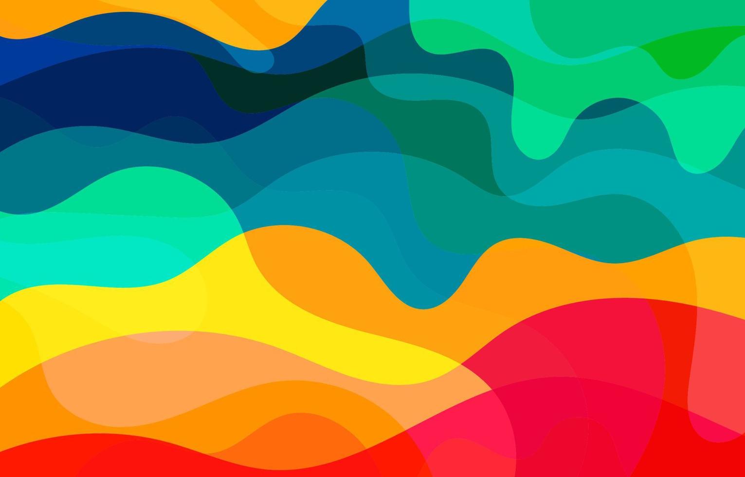 Colorful Groovy background design concept vector