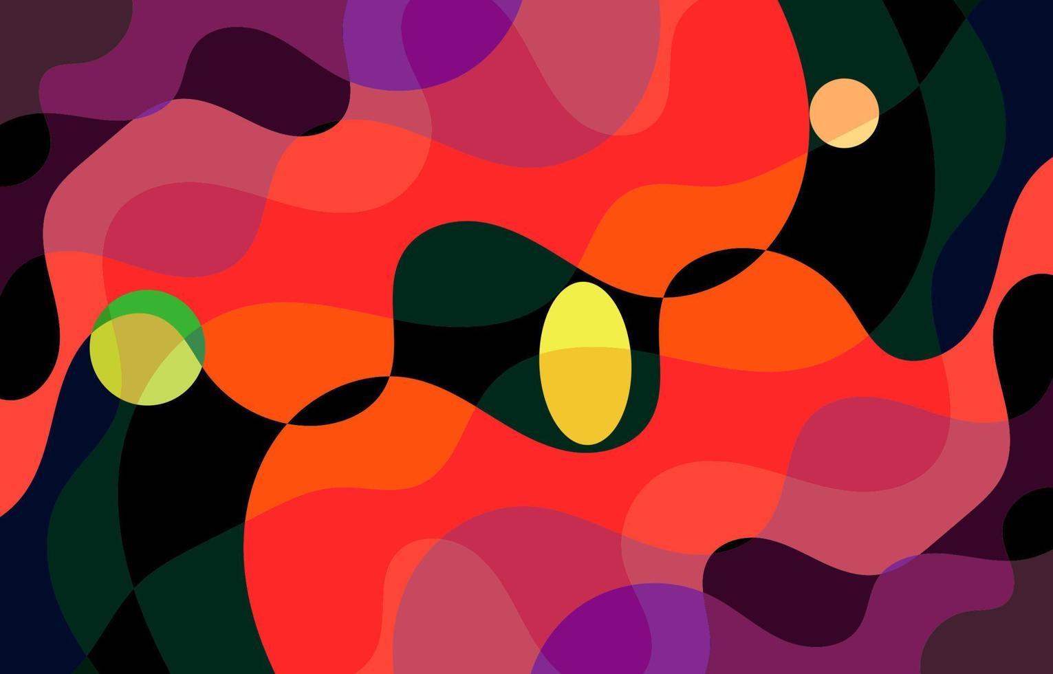 Colorful Groovy background design concept vector
