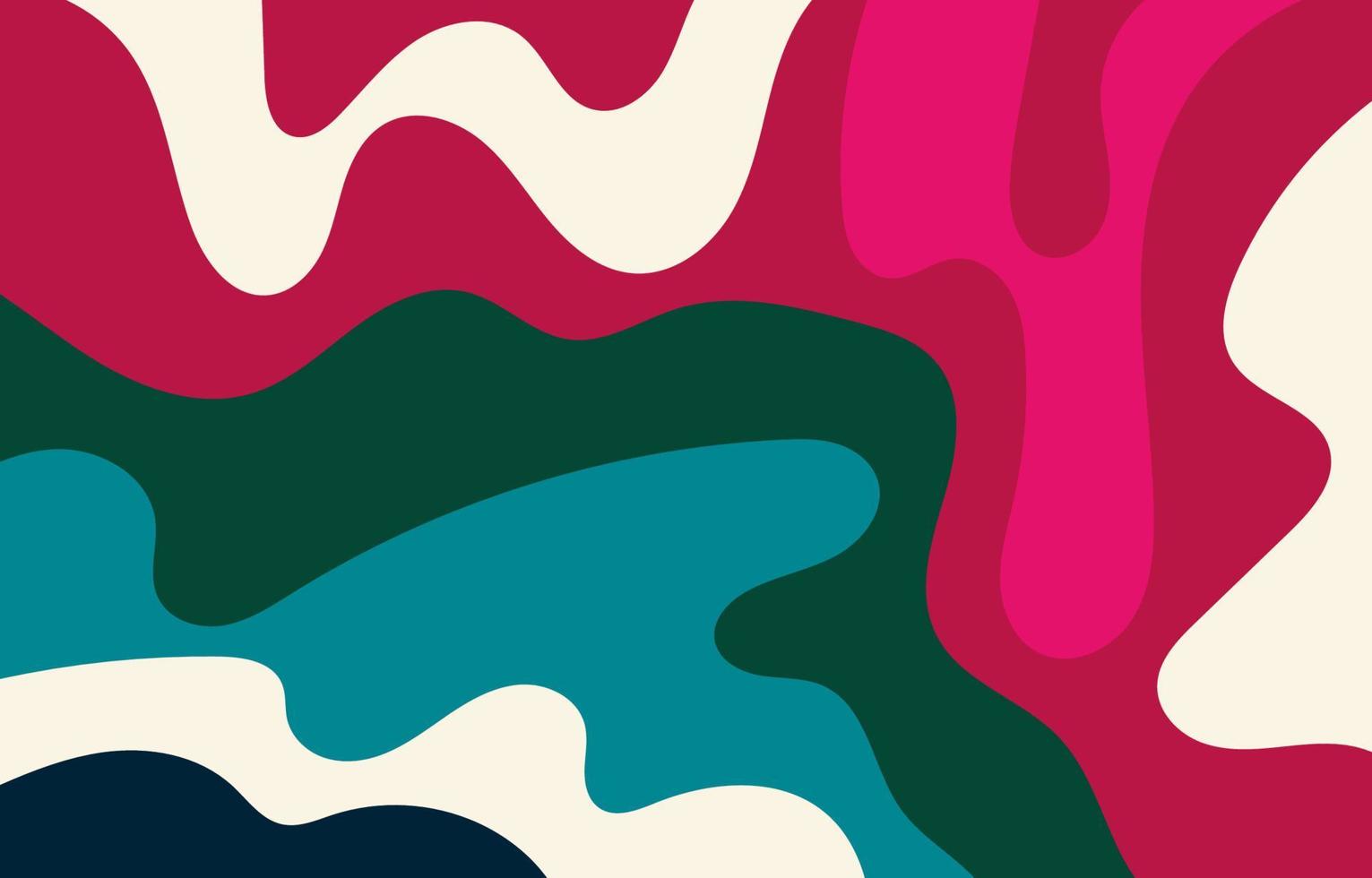 Colorful Groovy background design concept vector
