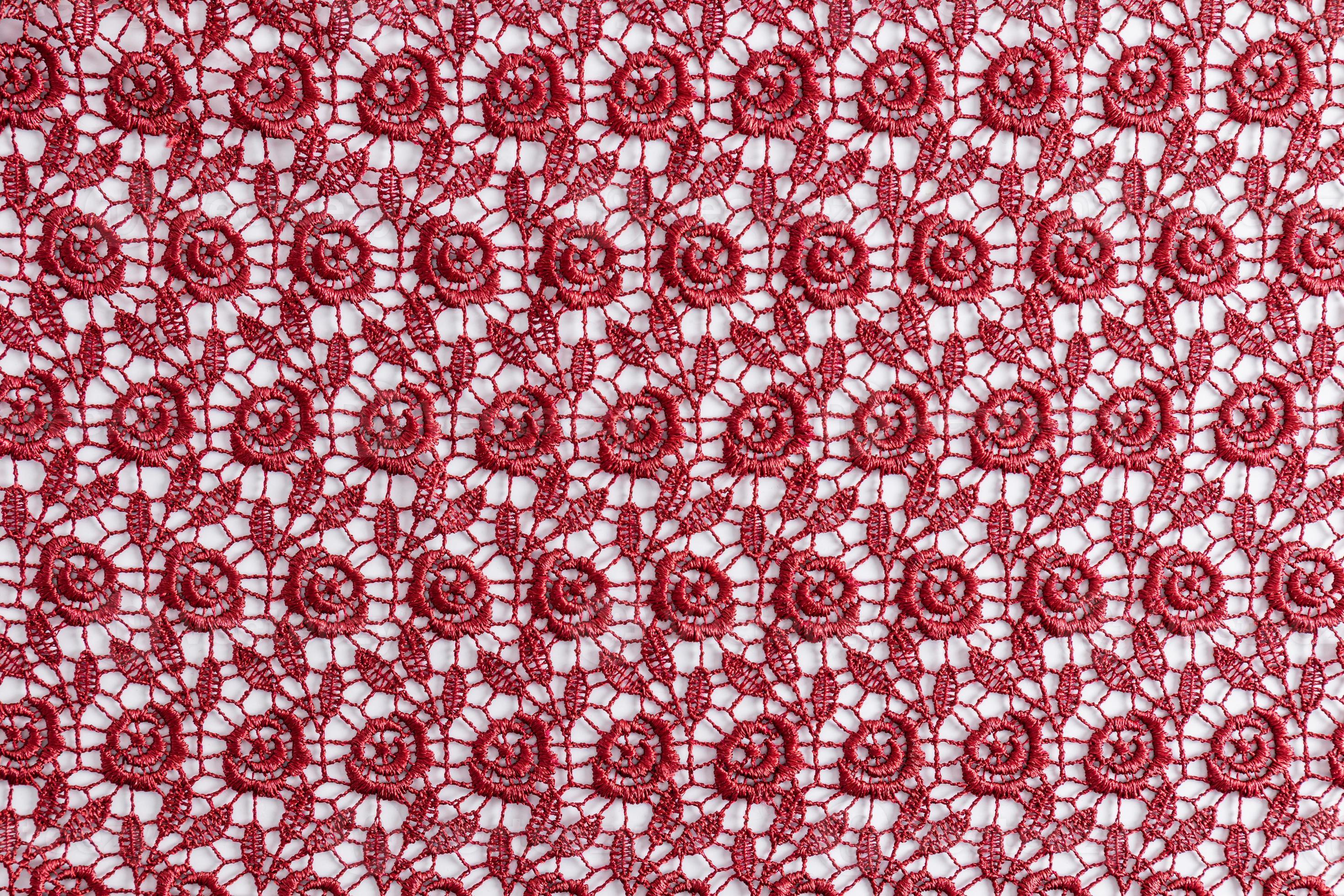 beautiful abstract burgundy lace on a white background. lace background