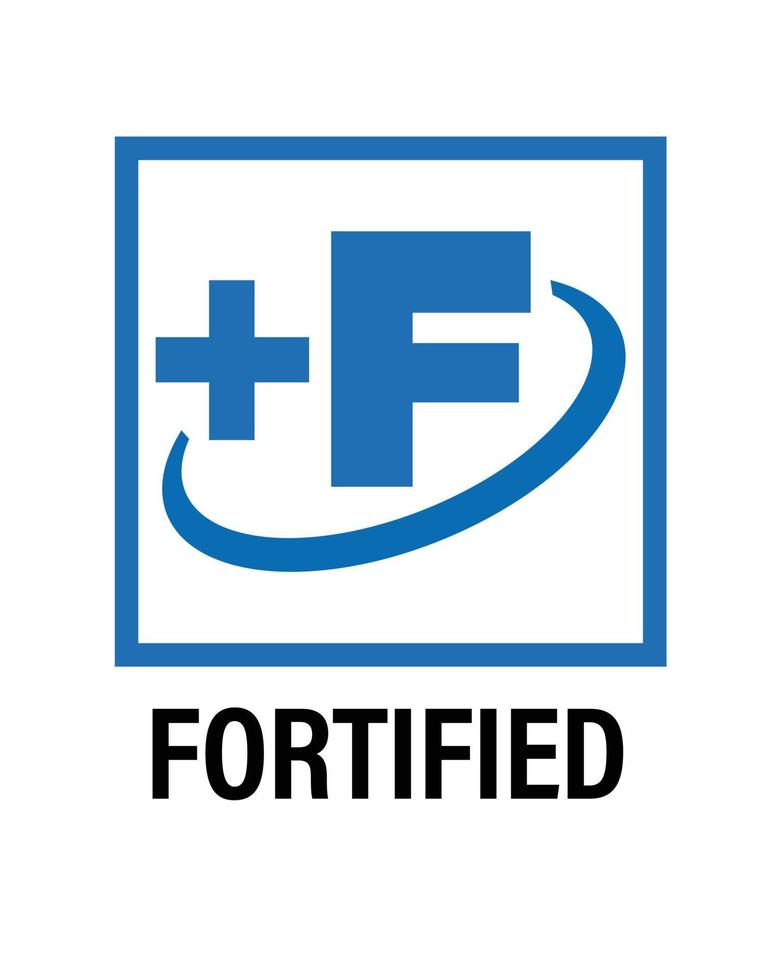 fortificado vector icono, azul en color