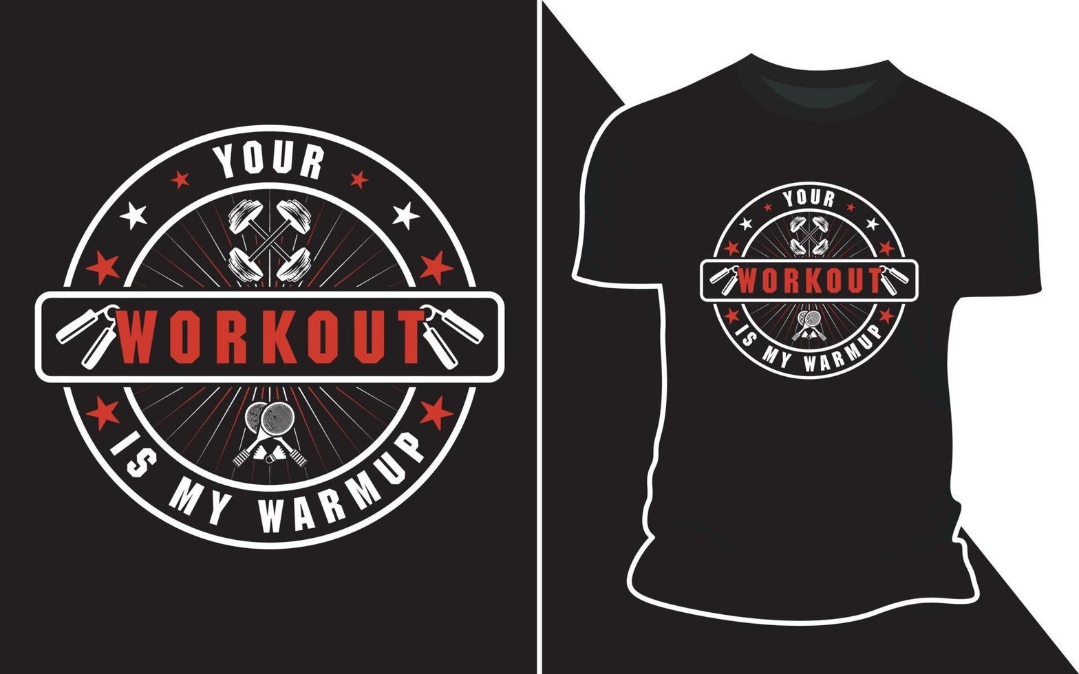 Fitness Gym Vector Graphic T shirt Clothing Apparel Design