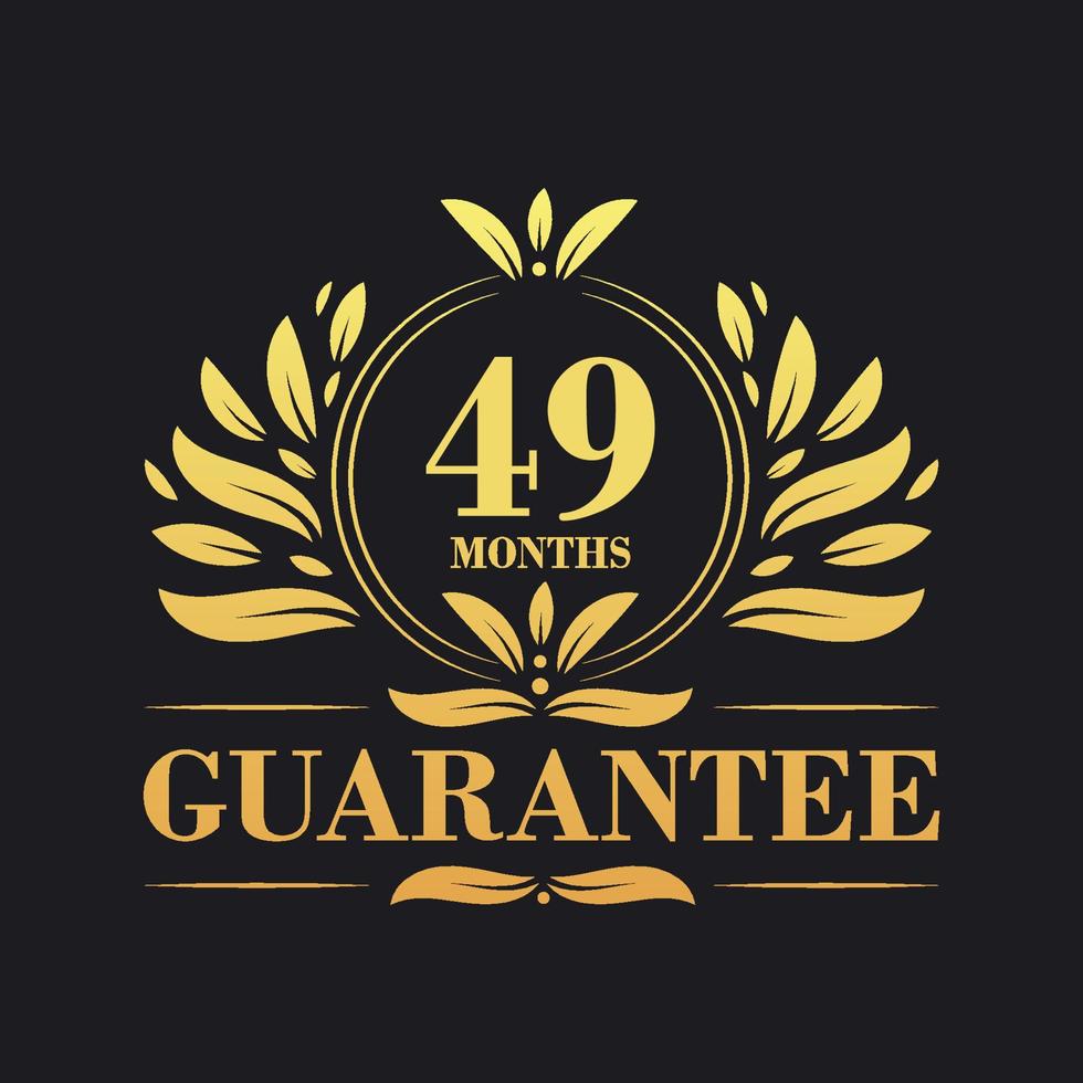 49 Months Guarantee Logo vector,  49 Months Guarantee sign symbol vector