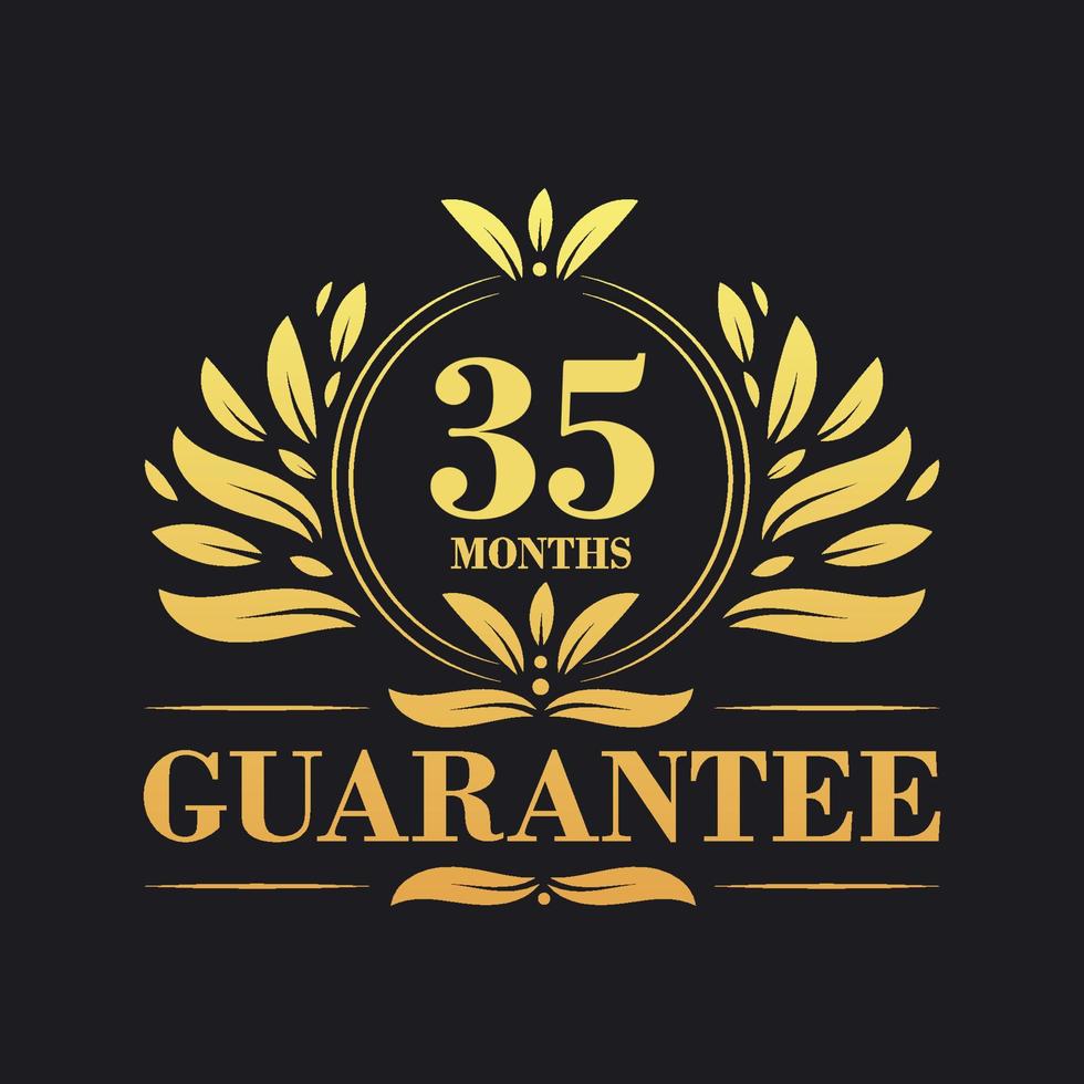 35 Months Guarantee Logo vector,  35 Months Guarantee sign symbol vector