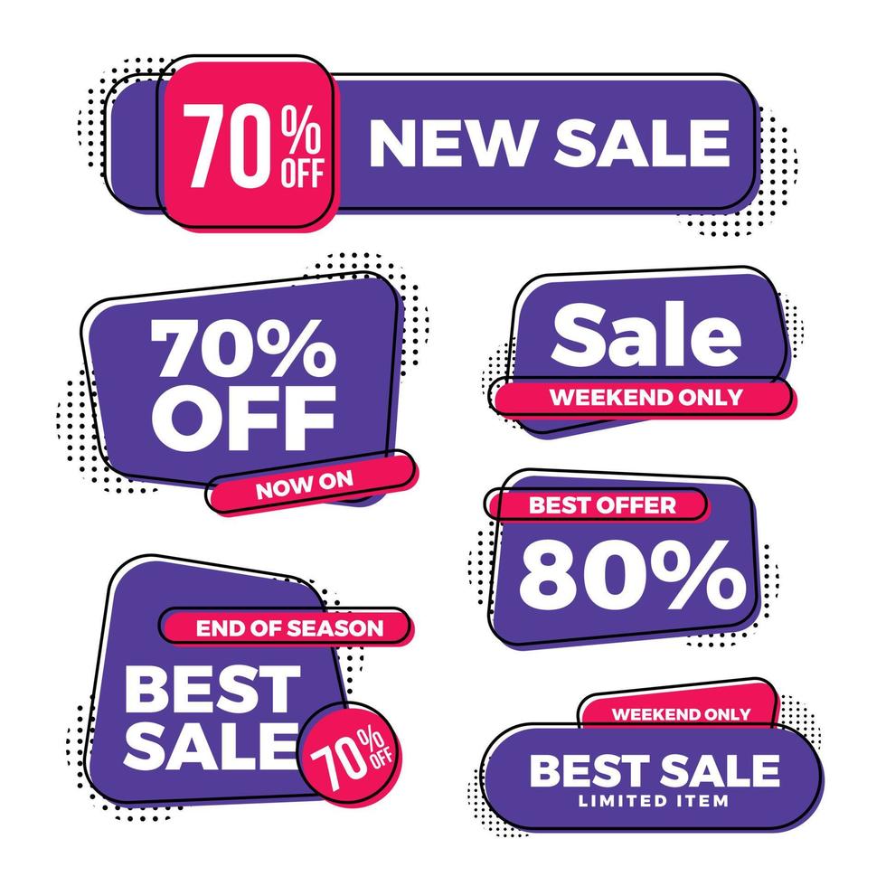 Best sale label collections vector