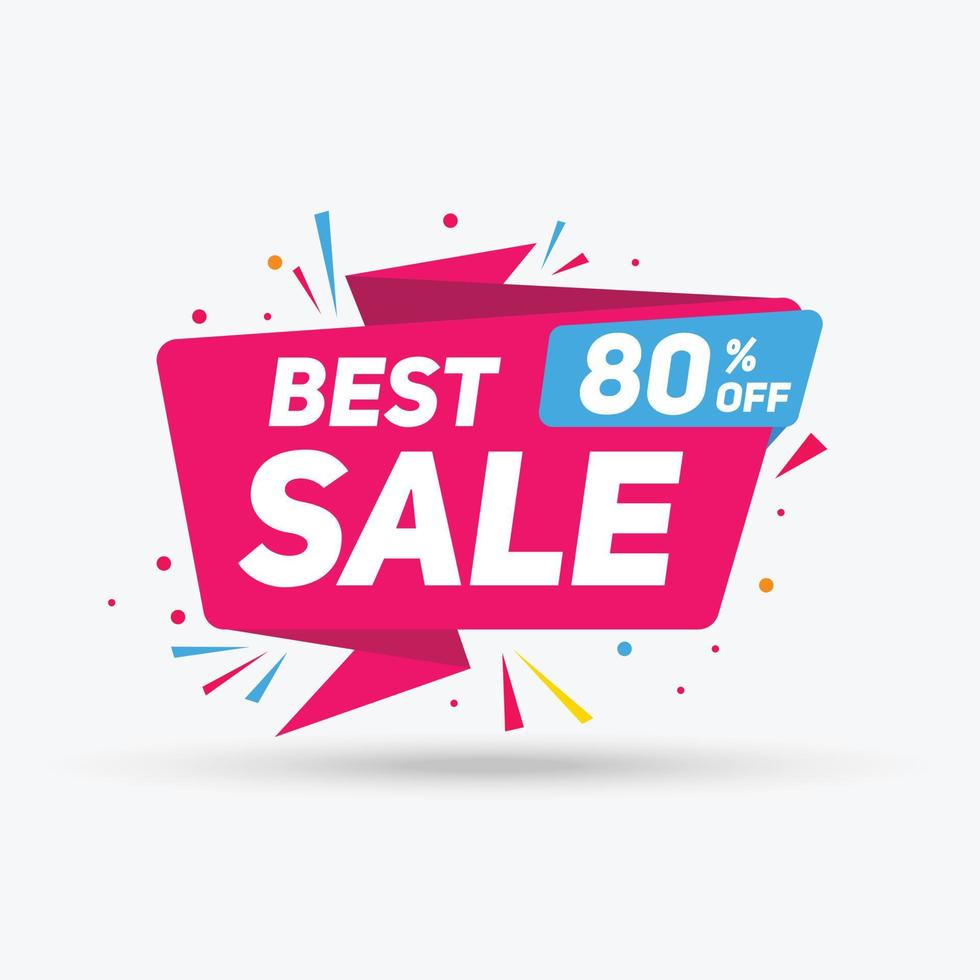 Best sale pink sign label template vector