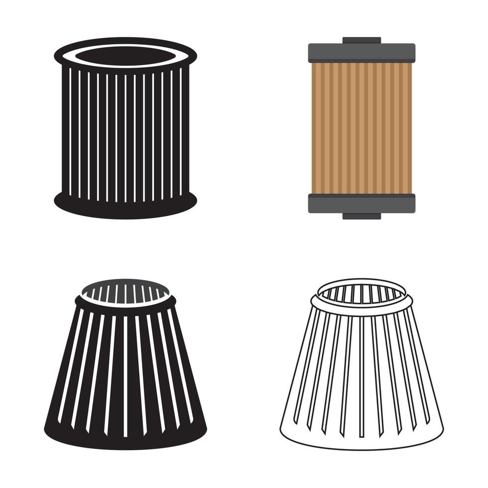 car oil filter icon vector