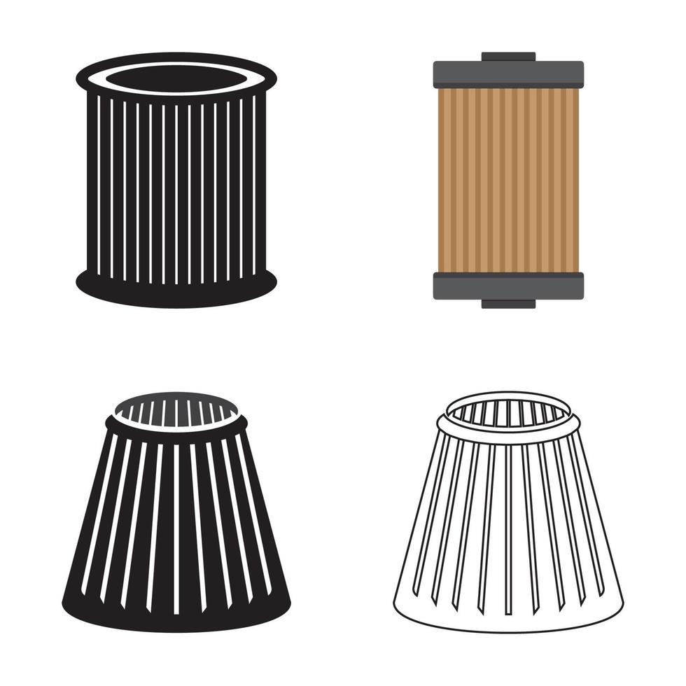 car oil filter icon vector