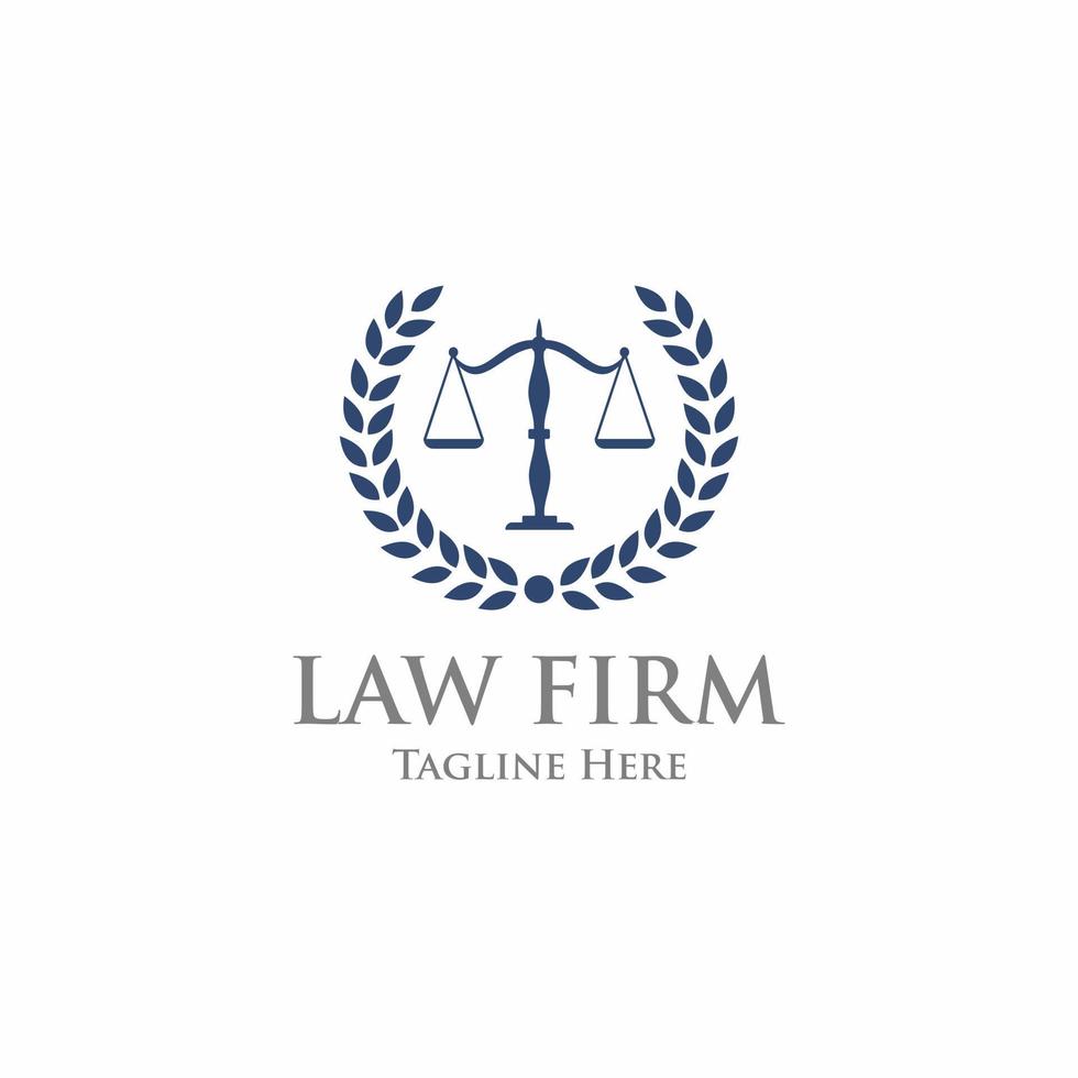 Law office logo. The judge, Law firm logo template, lawyer set of vintage labels. vector