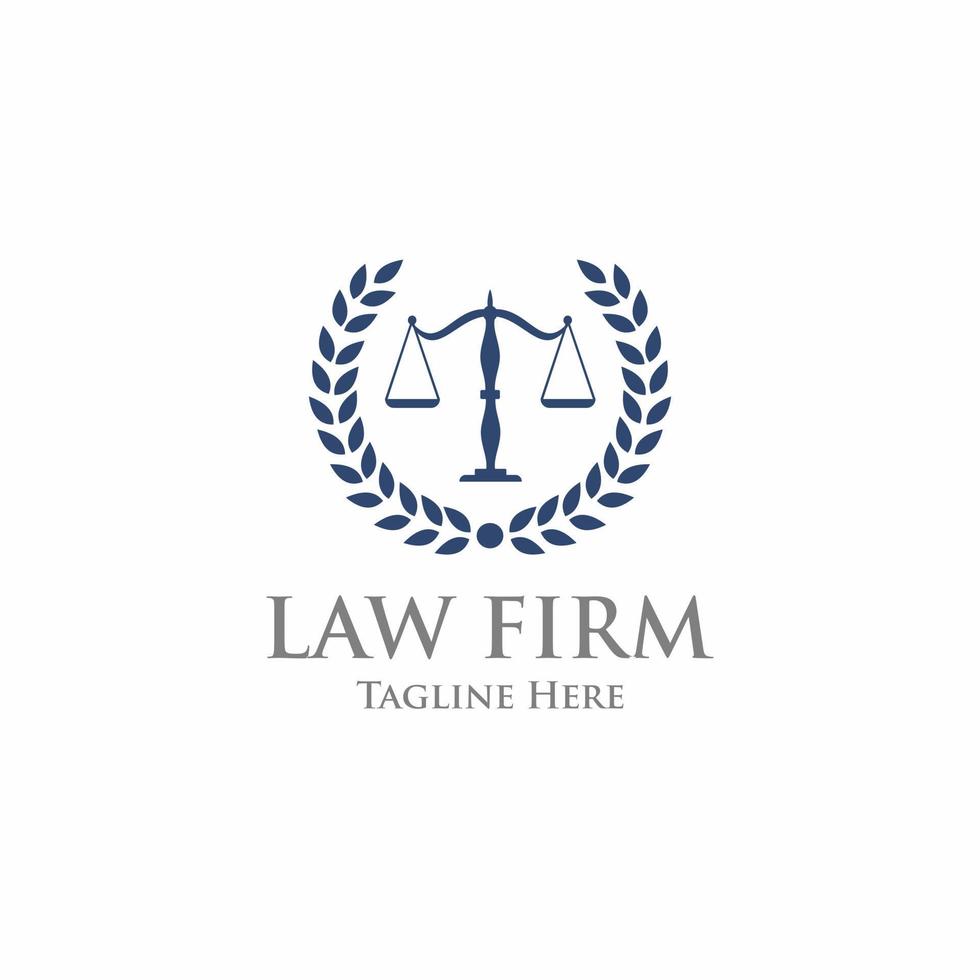 Law office logo. The judge, Law firm logo template, lawyer set of vintage labels. vector