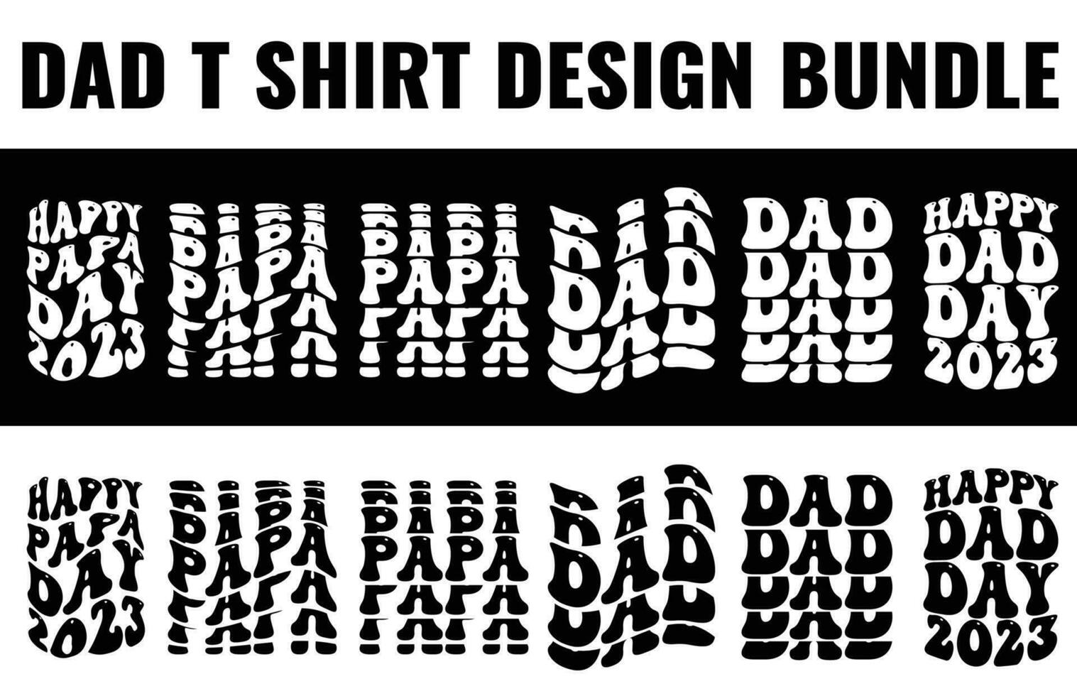Dad, papa, Father's day t shirt design bundle free dwonload vector