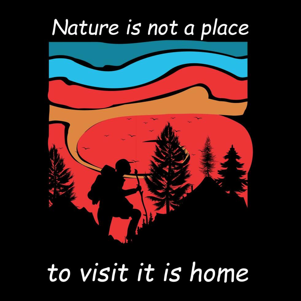 Hiking t shirt designs free download vector