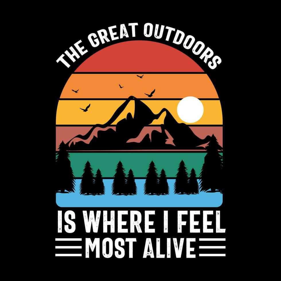 Hiking t shirt designs free download vector