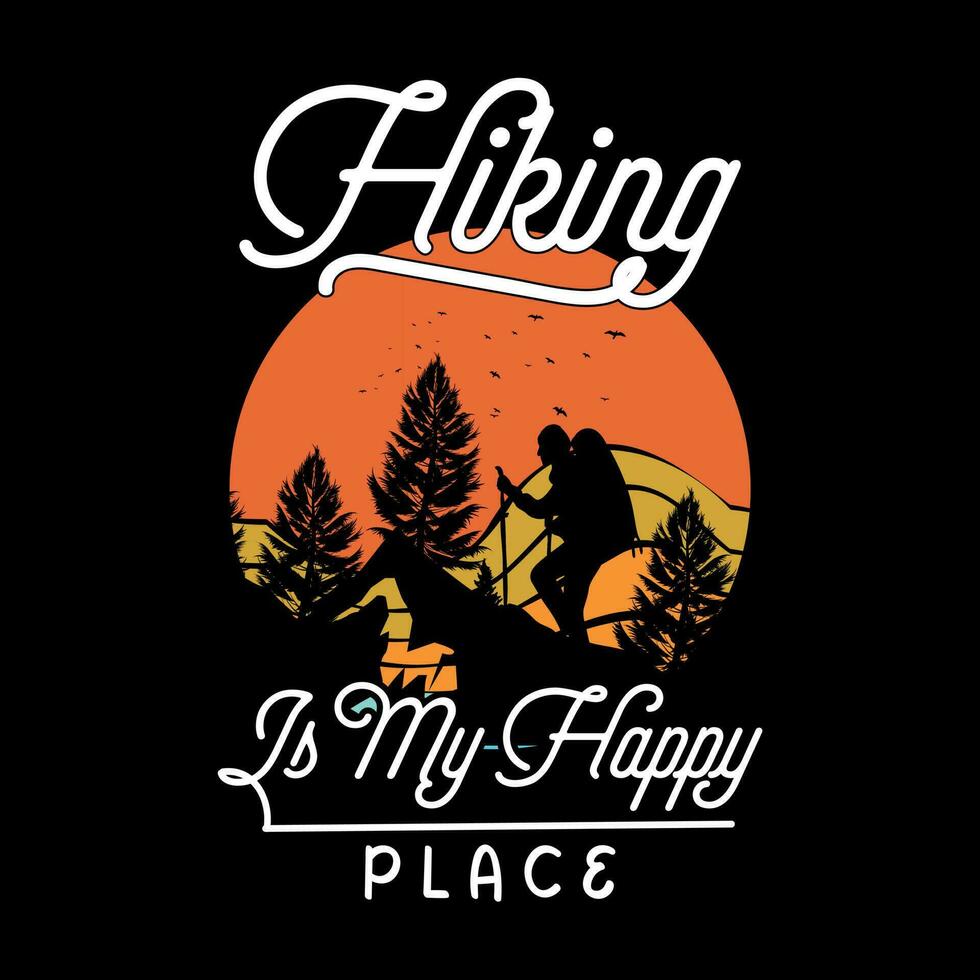 Hiking t shirt designs free download vector