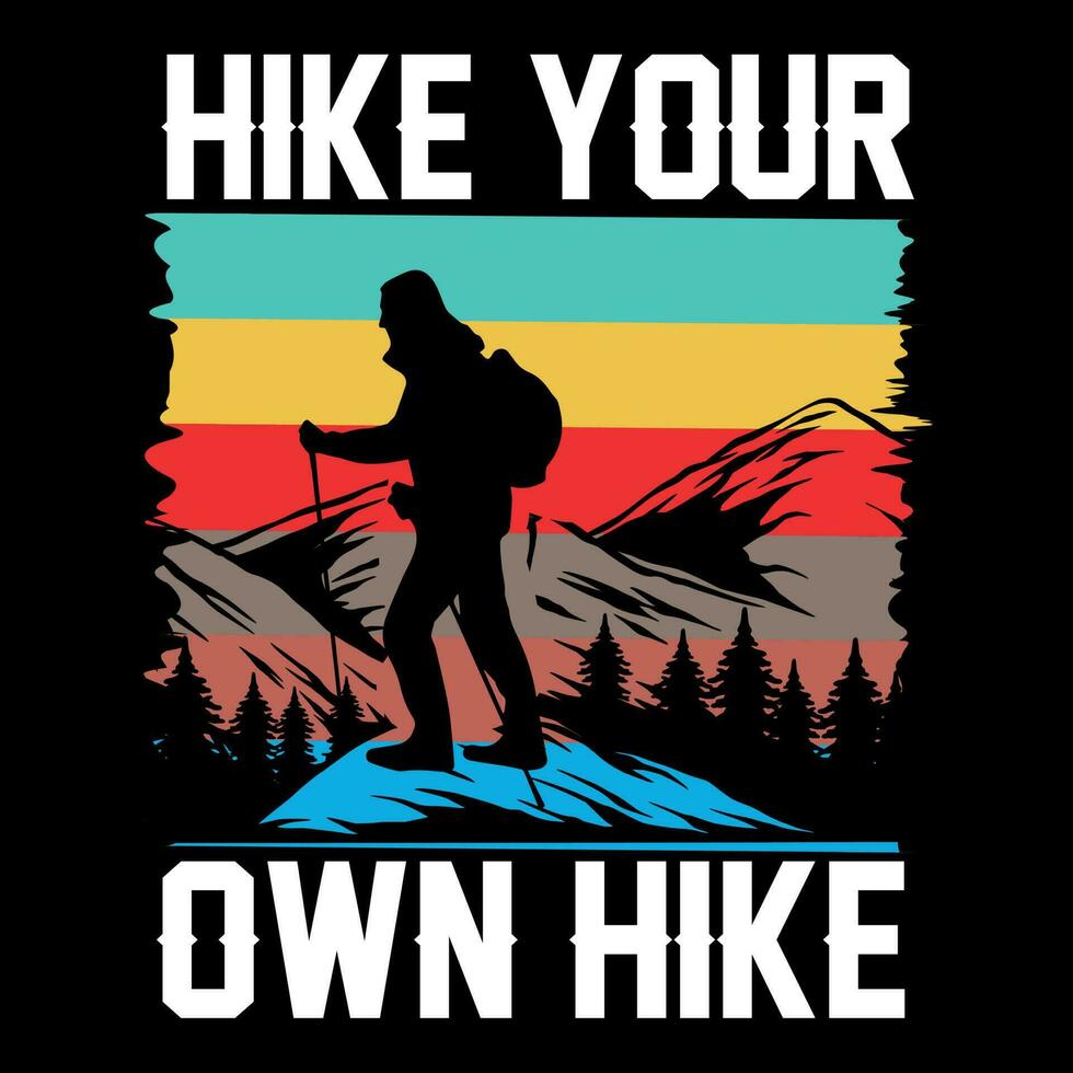 Hiking t shirt designs free download vector