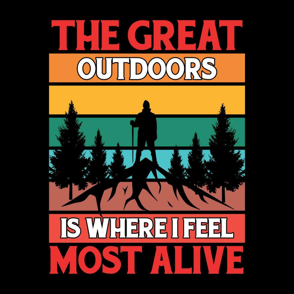 Hiking t shirt designs free download vector