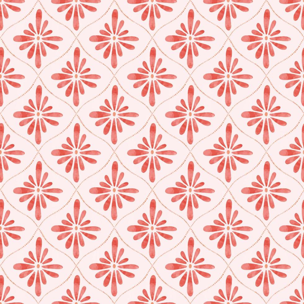 Diamond shaped seamless pattern design. Floral ornamental composition perfect for invitations, wallpaper, fabrics. vector