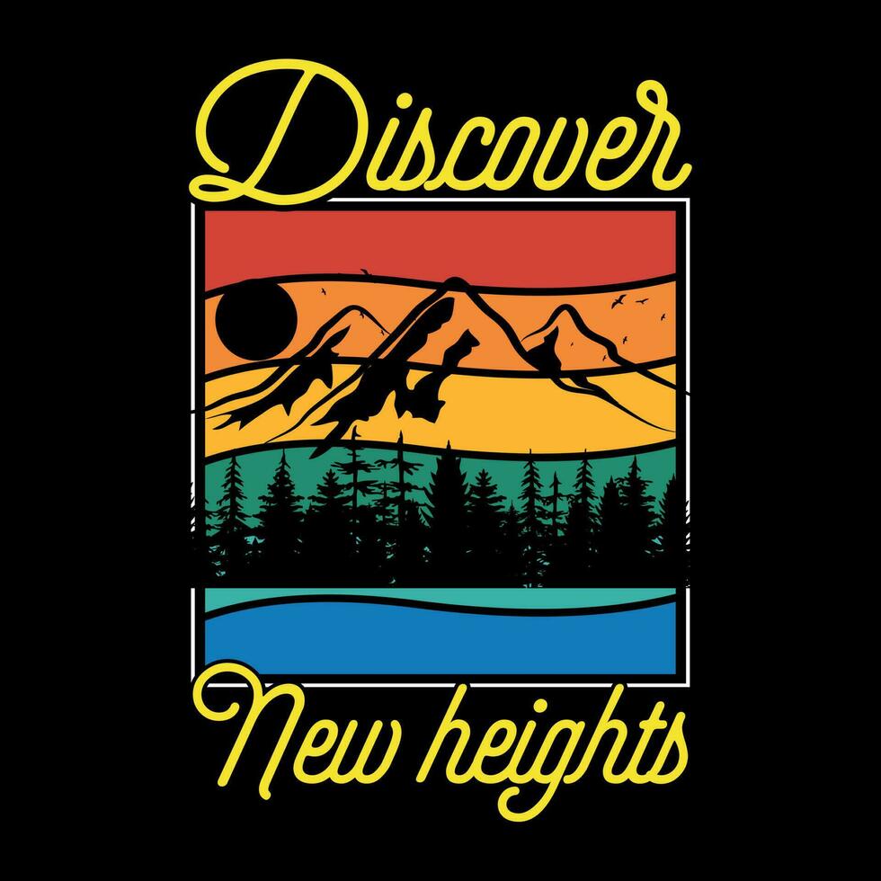 Hiking t shirt designs free download vector