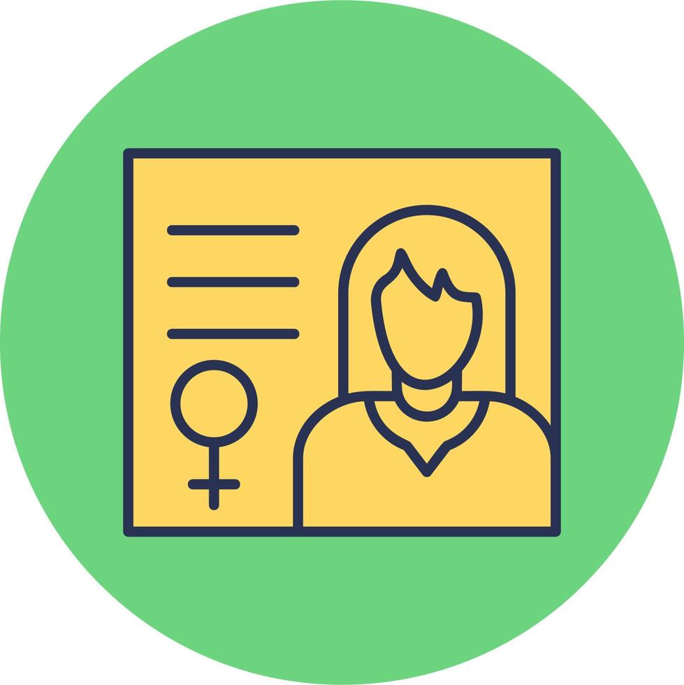 Woman Education Vector Icon