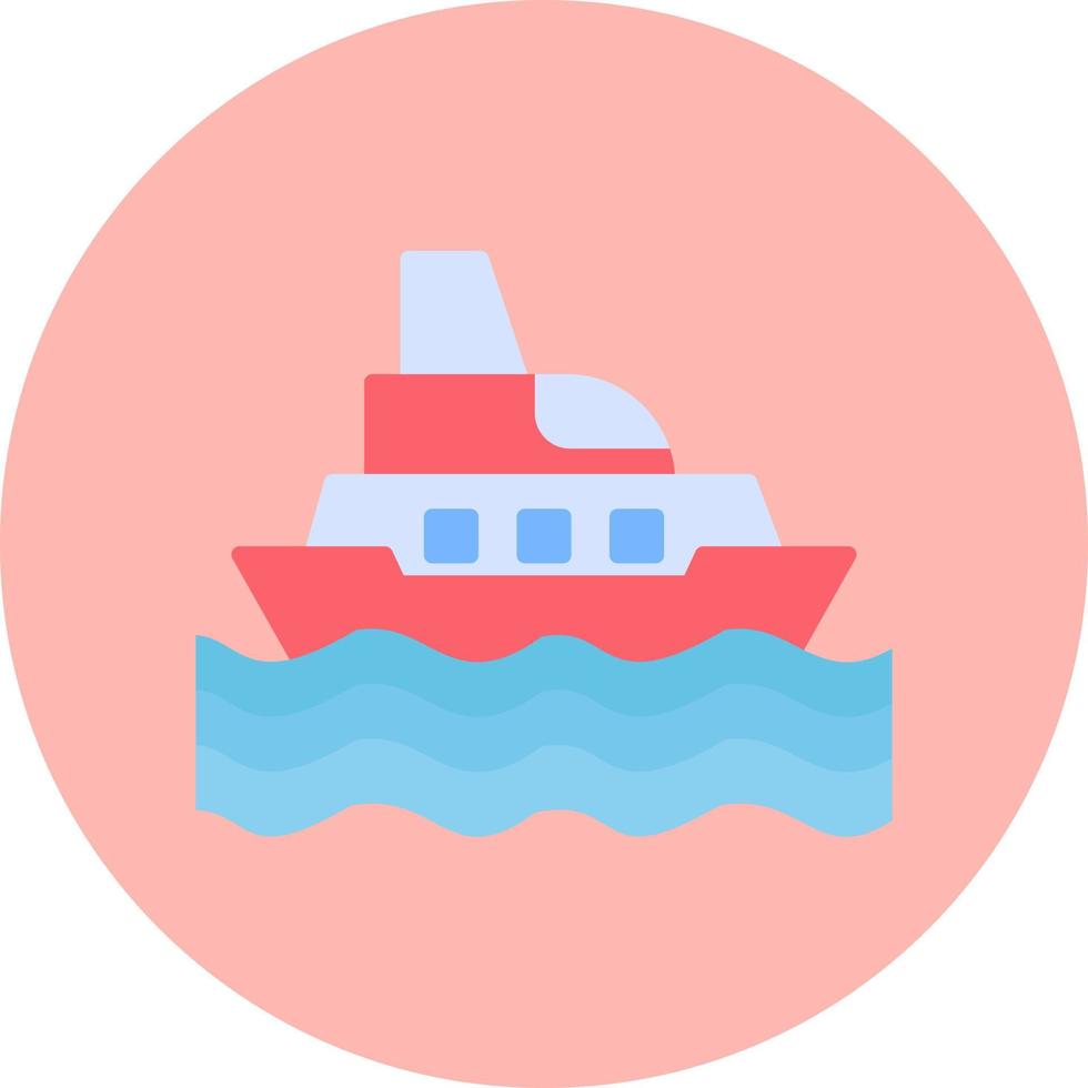 icono de vector de barco