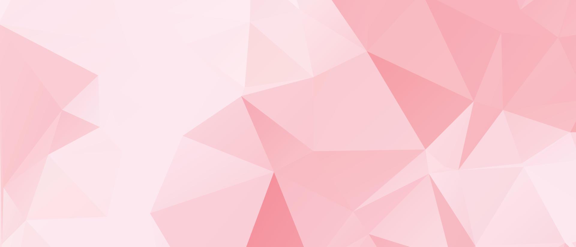 Abstract Pink Color Polygon Background Design, Abstract Geometric Origami Style With Gradient. Presentation,Website, Backdrop, Cover,Banner,Pattern Template vector