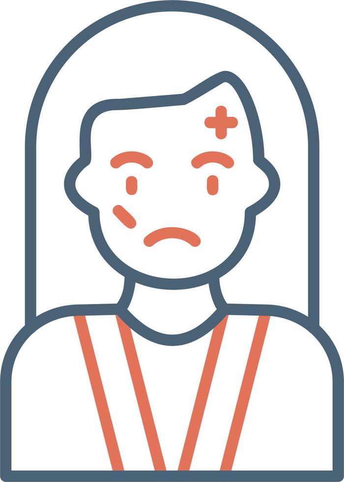 Hurt Woman Vector Icon