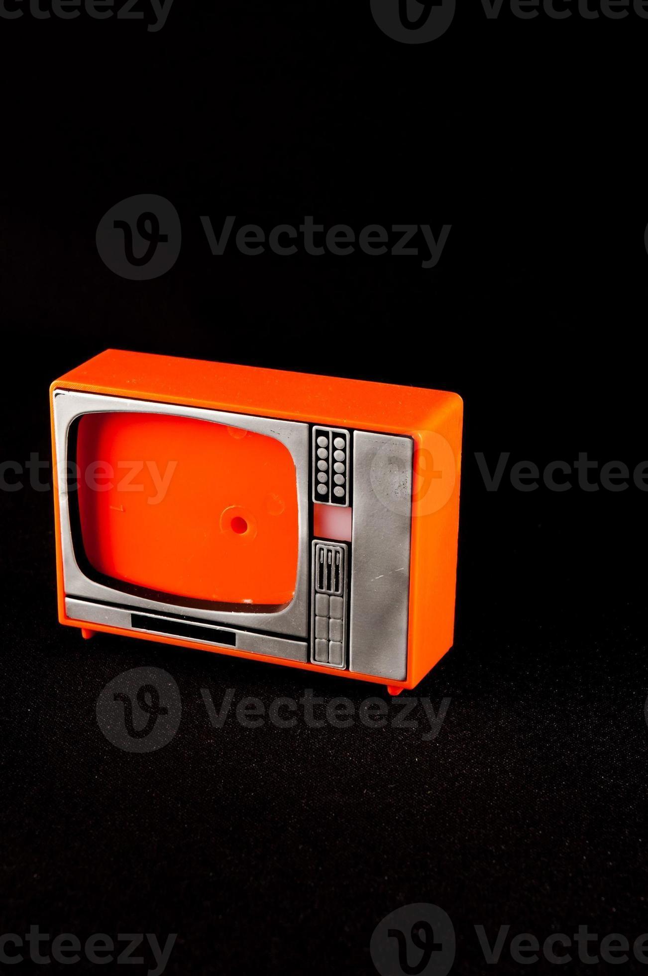 Tv isolated on black background 22128880 Stock Photo at Vecteezy