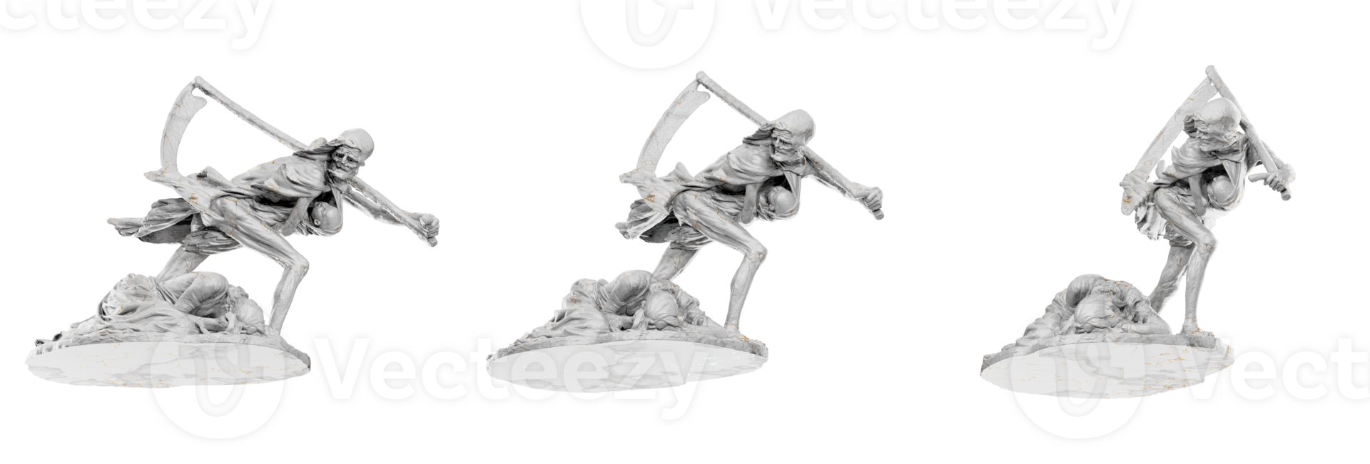Witness the emotion and detail of Death and the Mother in stunning 3D render. png