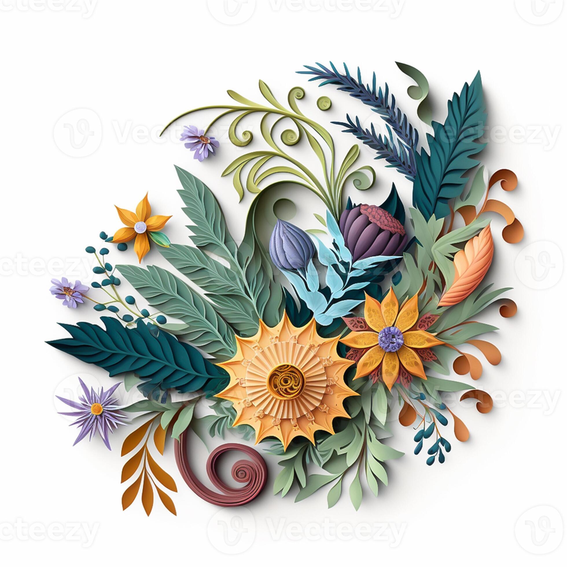 Quilling flower designs best sale