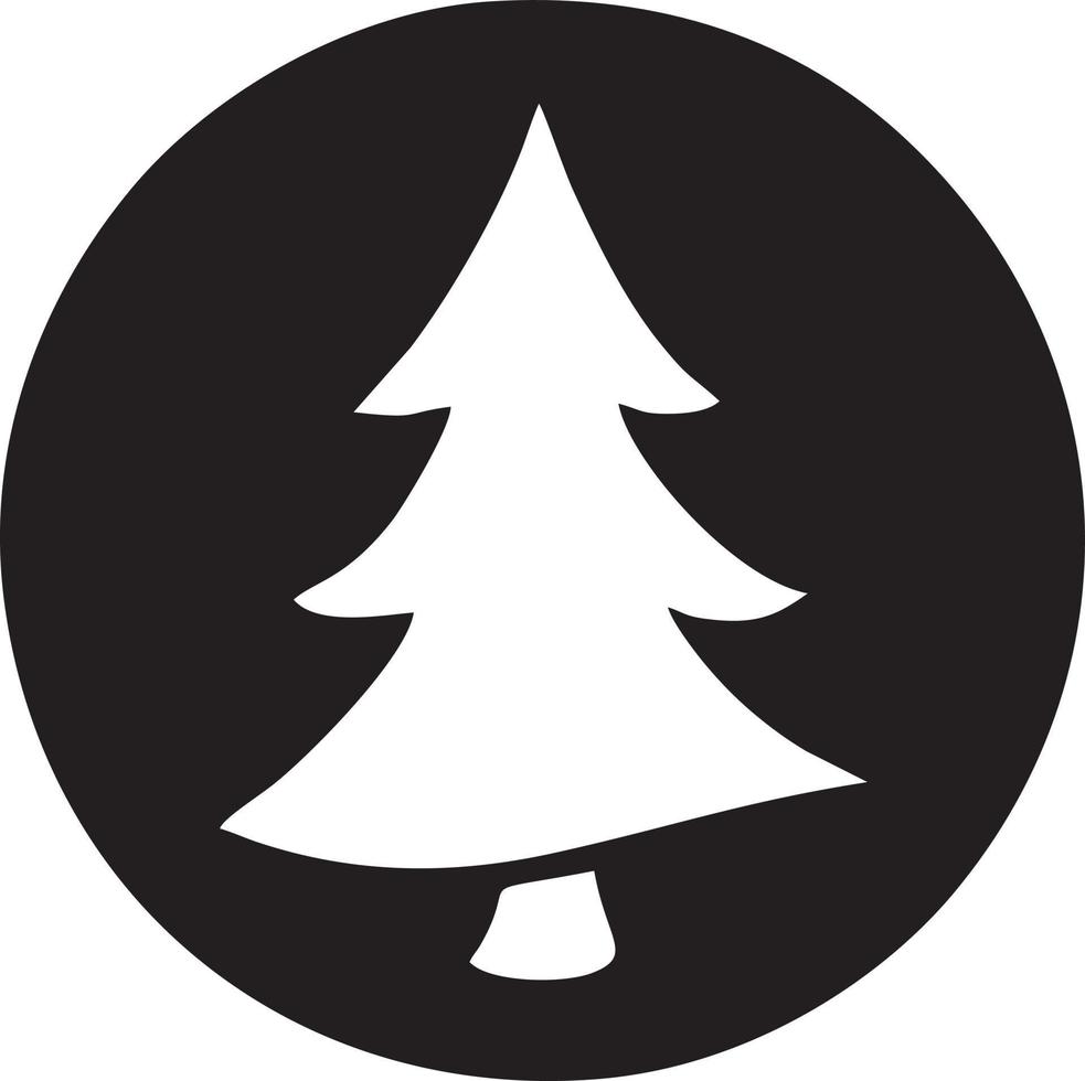 Tree icon symbol image vector, illustration of the tree botany in black image vector