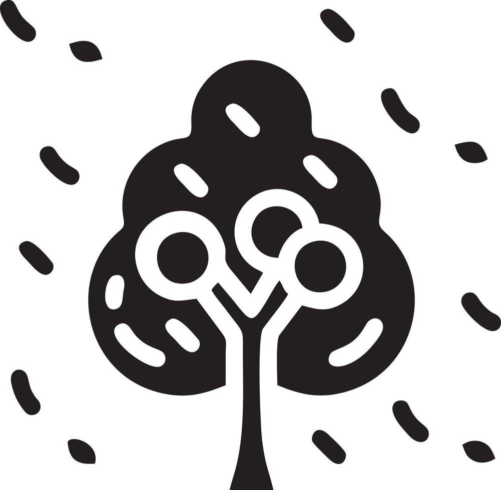 Tree icon symbol image vector, illustration of the tree botany in black image vector