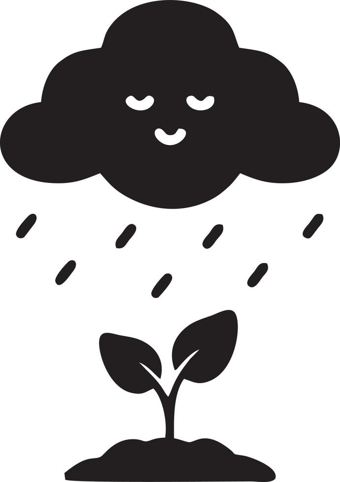 Tree icon symbol image vector, illustration of the tree botany in black image vector