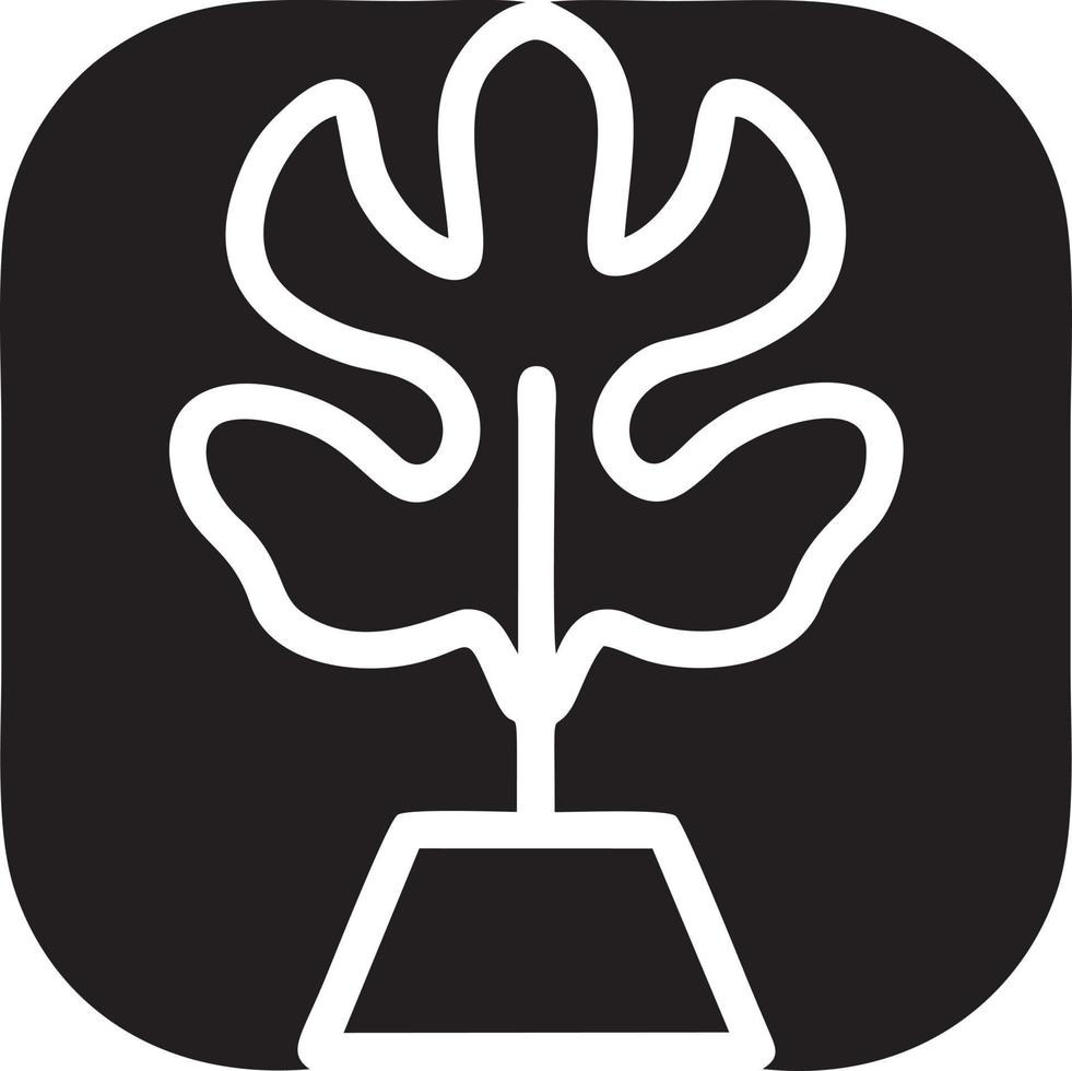 Tree icon symbol image vector, illustration of the tree botany in black image vector