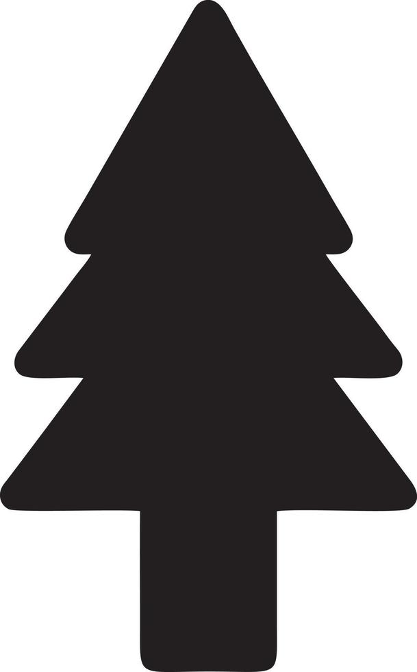 Tree icon symbol image vector, illustration of the tree botany in black image vector