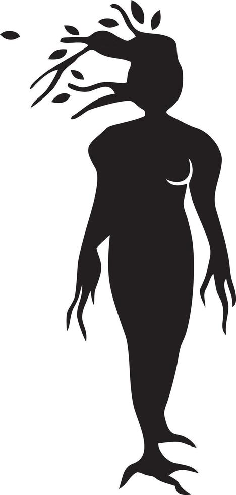Tree icon symbol image vector, illustration of the tree botany in black image vector