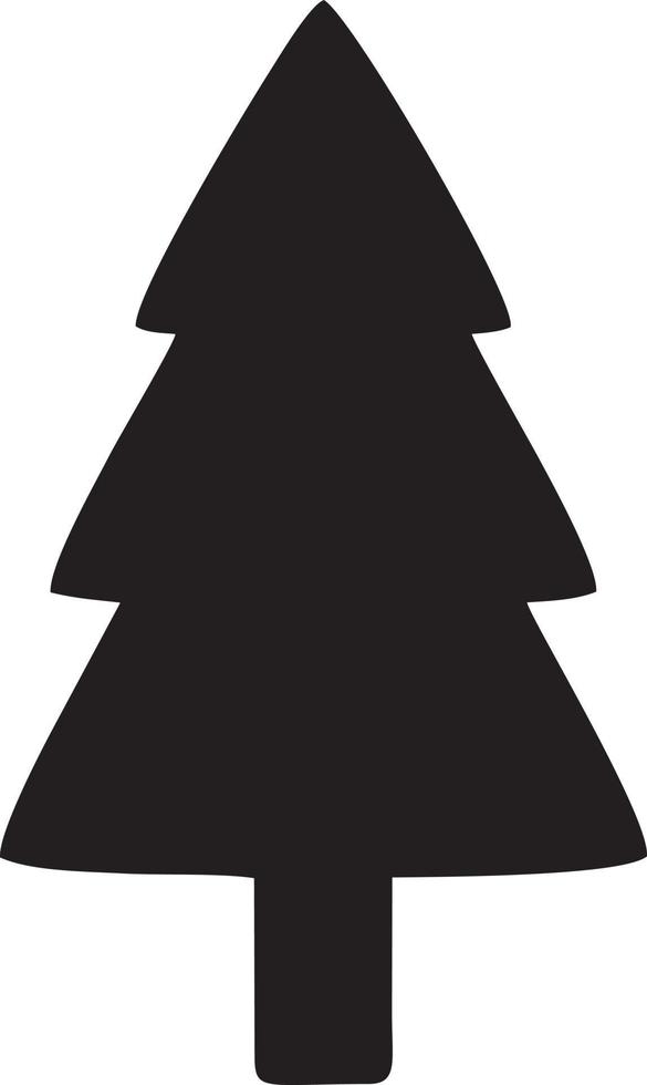 Tree icon symbol image vector, illustration of the tree botany in black image vector