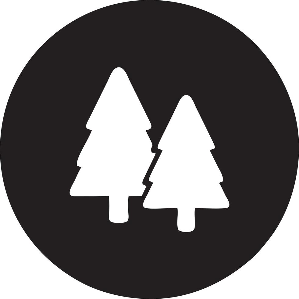 Tree icon symbol image vector, illustration of the tree botany in black image vector