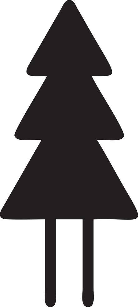 Tree icon symbol image vector, illustration of the tree botany in black image vector