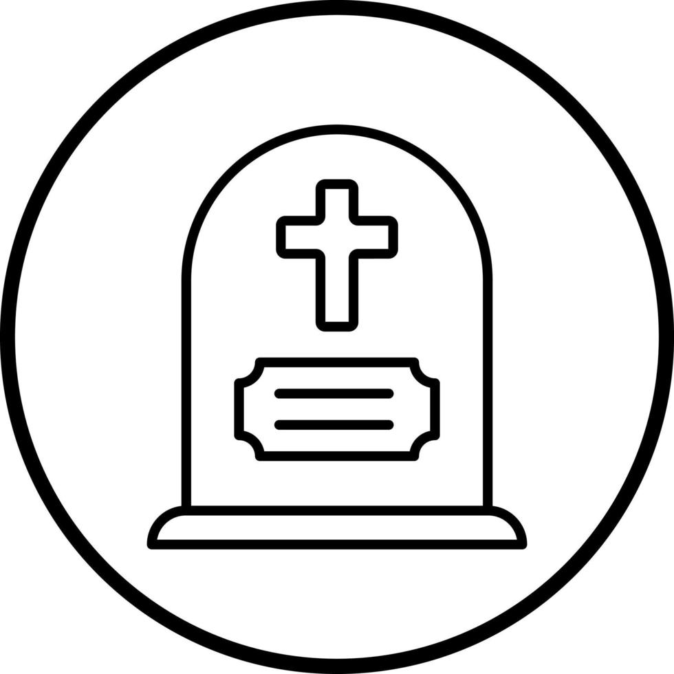 Gravestone Vector Icon Style