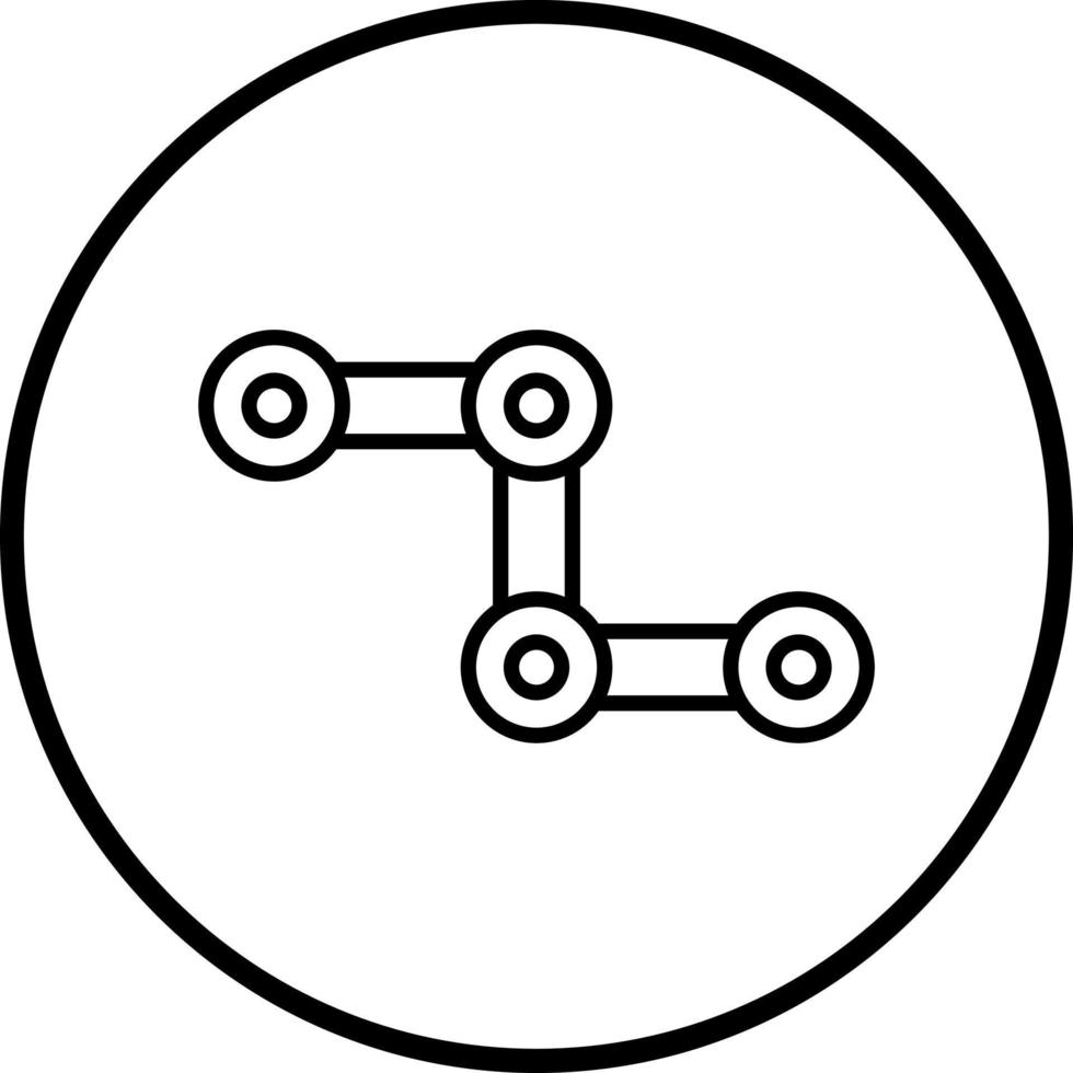 Cycle Chain Vector Icon Style