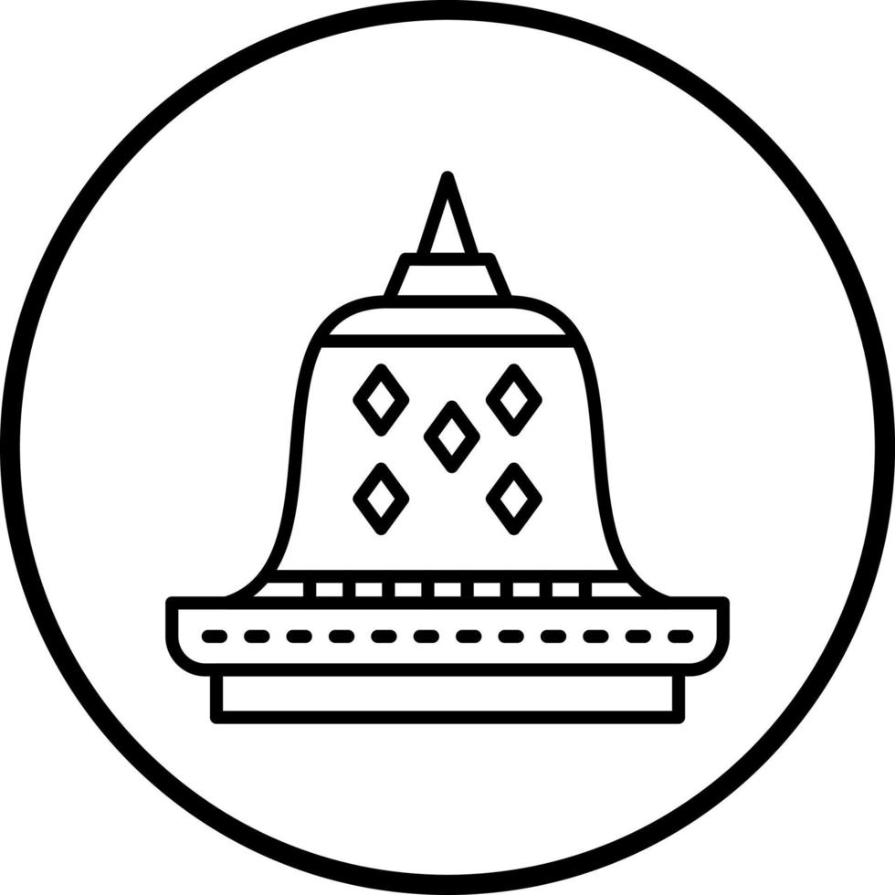 Borobudur Vector Icon Style